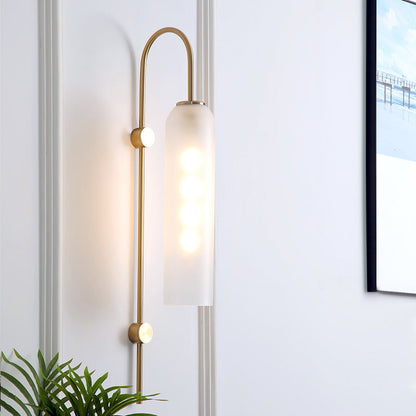 Wall Light Modern Glass Metal Sconce