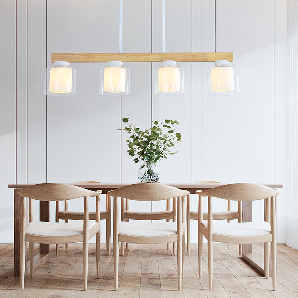 Nordic Wood Kitchen Bar Pendant Light – Stylish Scandinavian Design for Modern Kitchens and Dining Areas, Perfect Illumination Solution