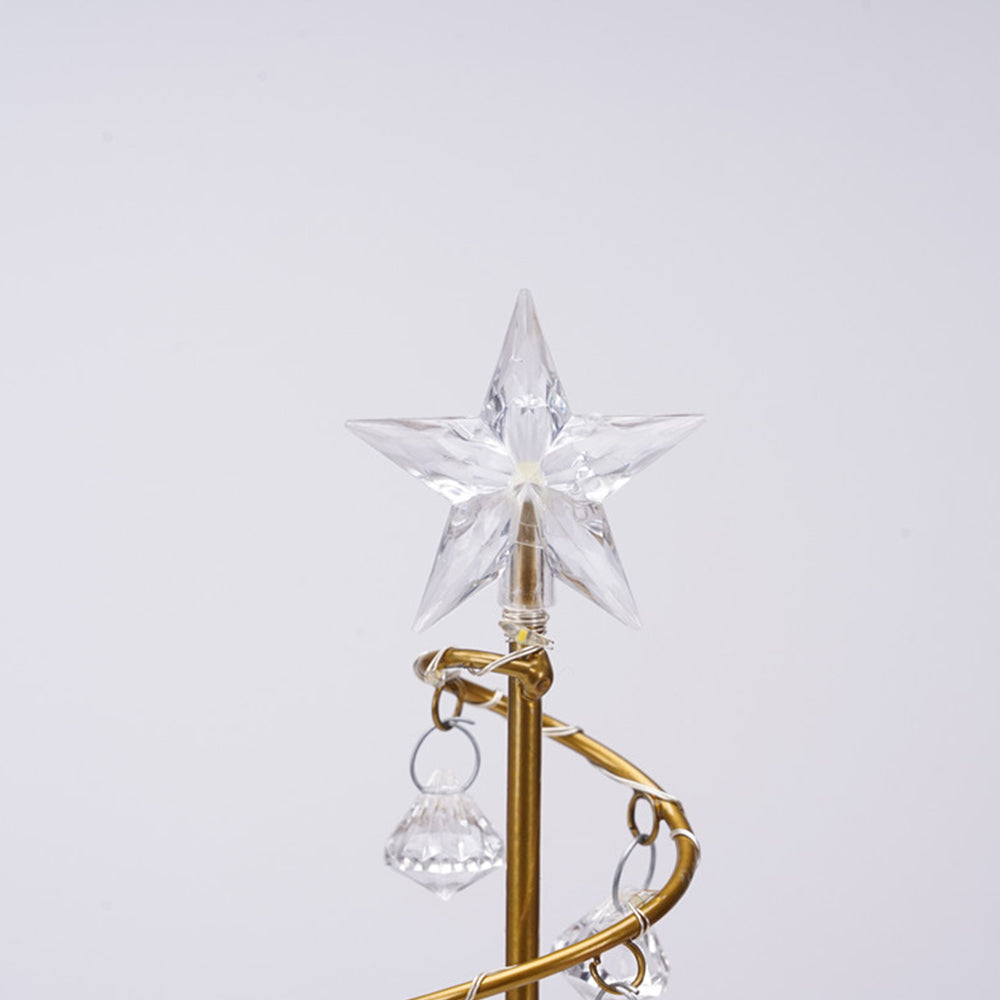 Elegant Crystal Tree LED Lamp for Festive Christmas Lighting - Stunning Decorative Accent for Your Holiday Home