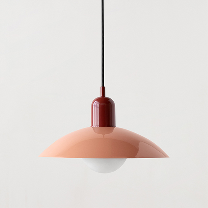 Pendant Light with Colourful Modern Metal Shade