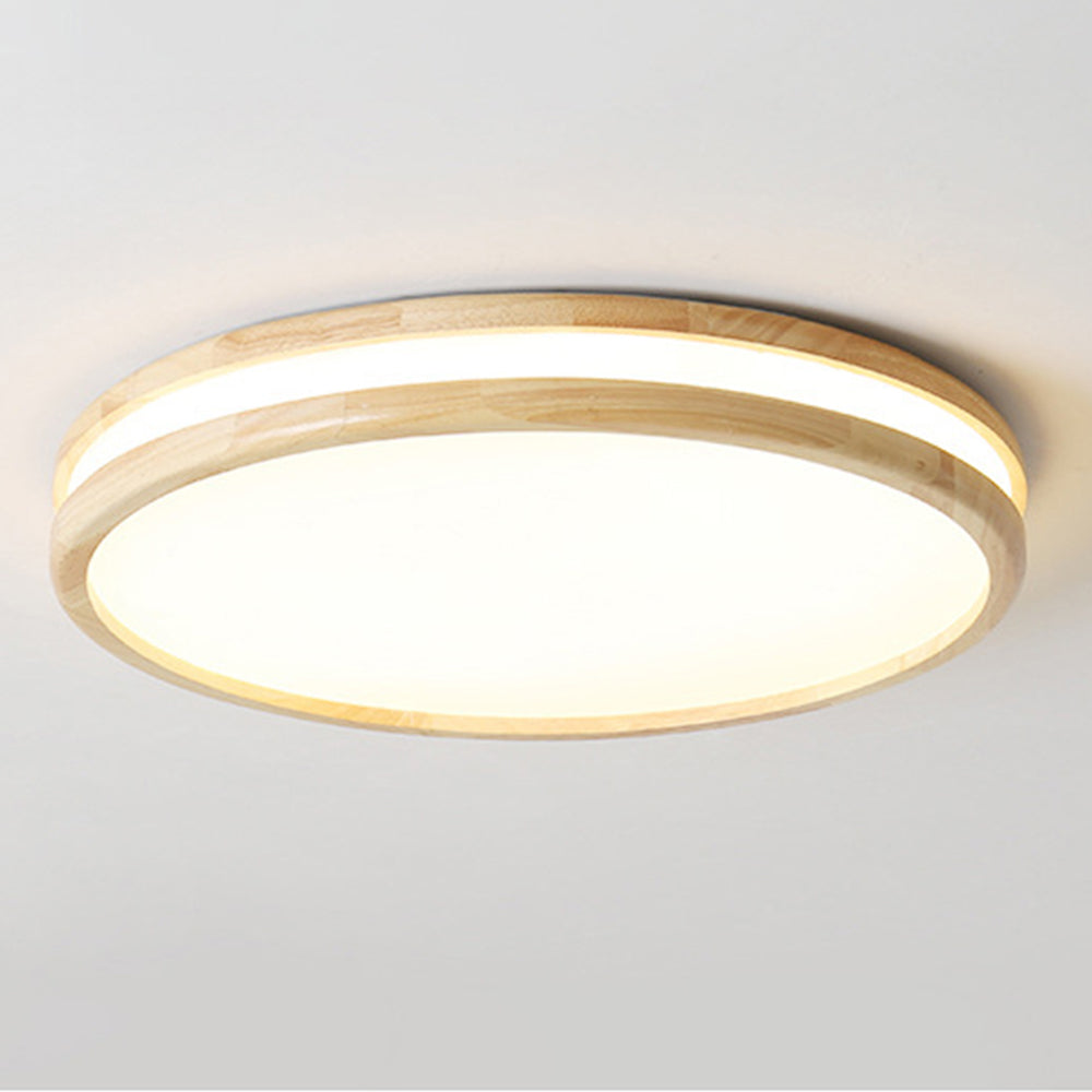 Elegant Wooden Round LED Ceiling Light for Bedrooms – Stylish, Energy-Efficient Illumination for a Cozy Atmosphere