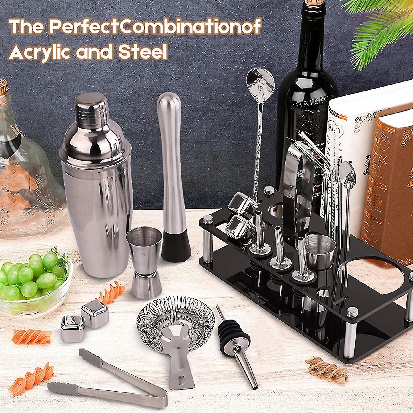 Set de cóctel Kit de herramientas de bar de acero inoxidable