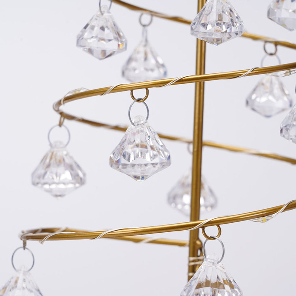 Elegant Crystal Tree LED Lamp for Festive Christmas Lighting - Stunning Decorative Accent for Your Holiday Home