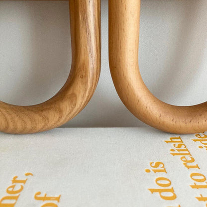 Applique murale moderne en bois avec abat-jour en tissu