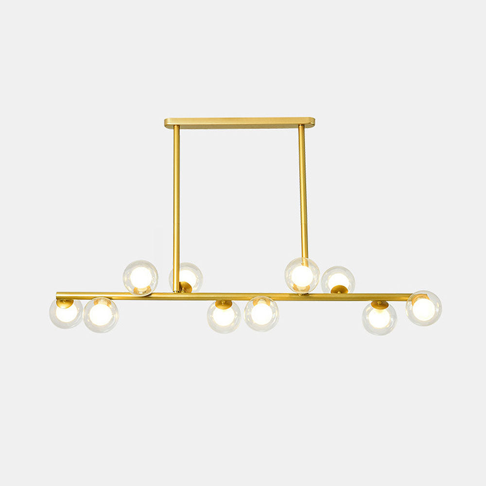 Nordic Style Glass Ceiling Bar Lights for Modern Kitchens - Elegant Illumination for Contemporary Home Decor