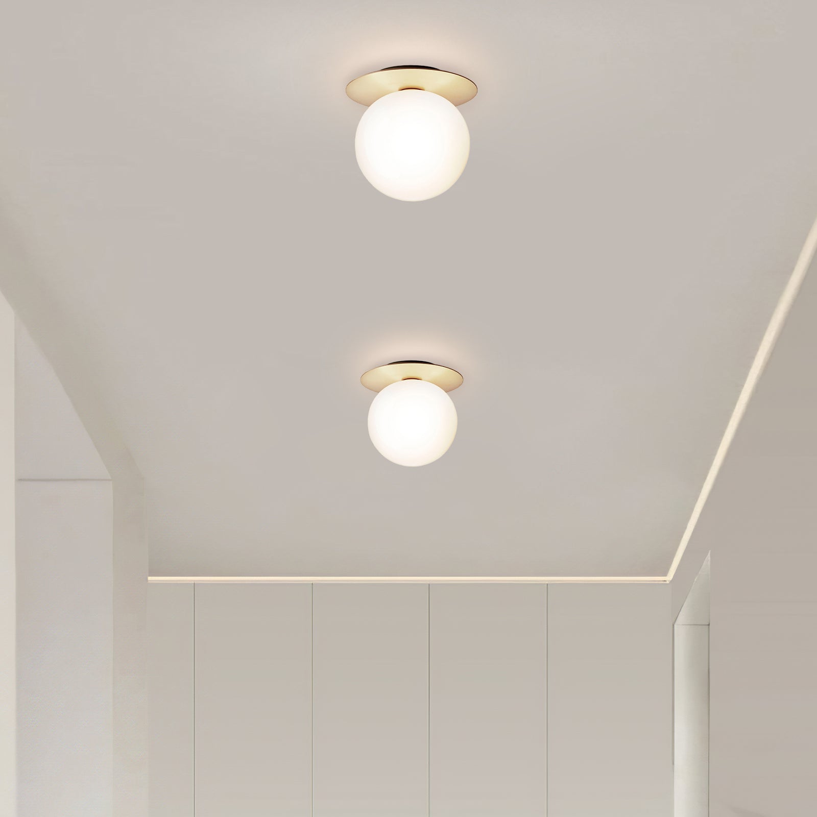 Contemporary Glass Ceiling Lights for Hallways - Stylish Illumination Solutions for Modern Interiors