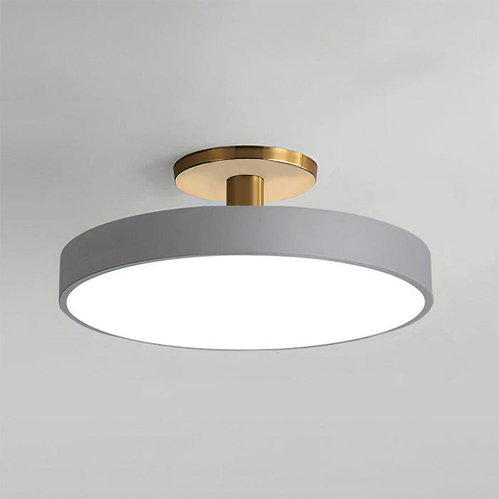 Sleek Simplicity Round Flush Mount Ceiling Light Fixture for Modern Home Interiors and Elegant Spaces