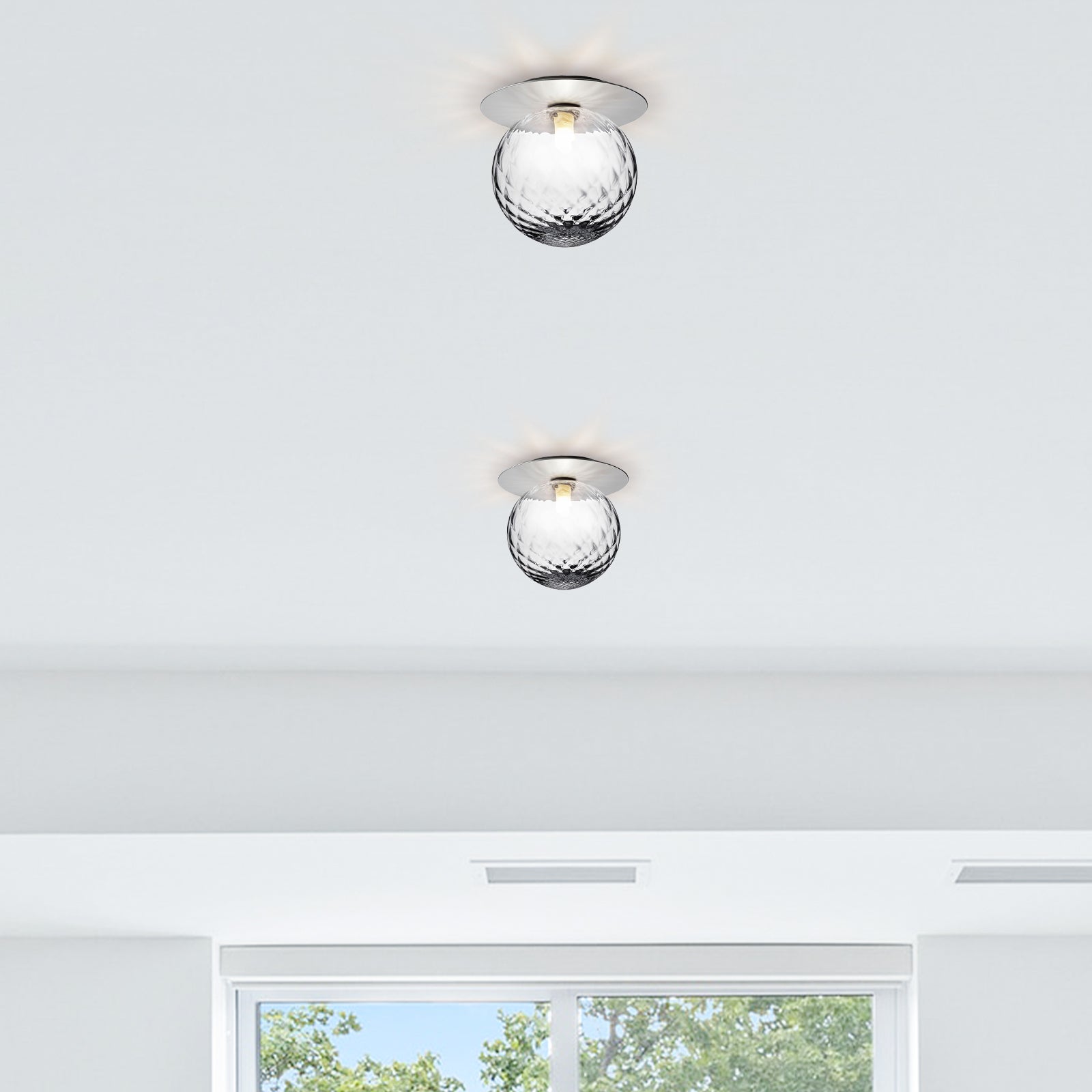 Contemporary Glass Ceiling Lights for Hallways - Stylish Illumination Solutions for Modern Interiors