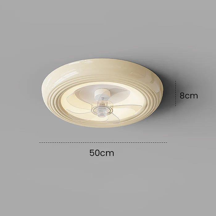 Elegant Macaron Style Bedroom Ceiling Fan with Integrated Light – Modern Design for Comfortable Living Spaces