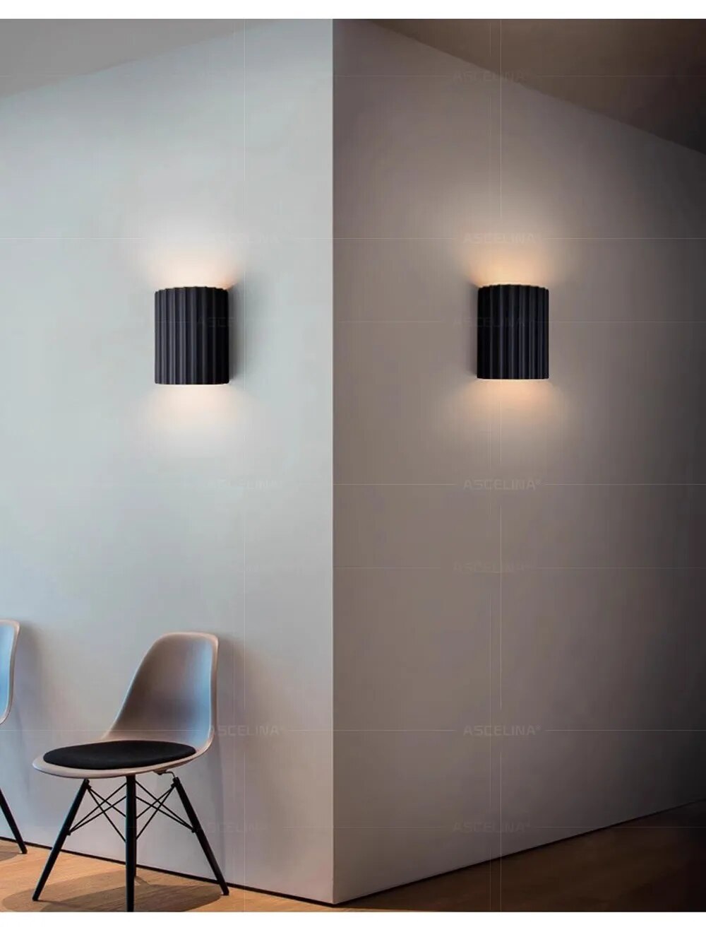 Lámpara de pared de resina moderna para uso interior