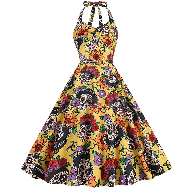 Vestido de Disfraz de Halloween para Mujer | Cuello Halter