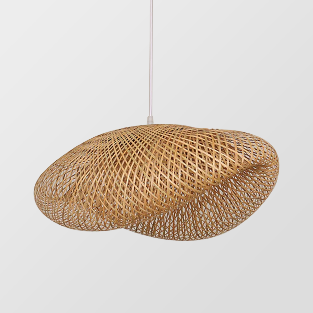 Contemporary Bamboo Kitchen Island Pendant Light - Stylish, Eco-Friendly Lighting for Your Modern Kitchen Space