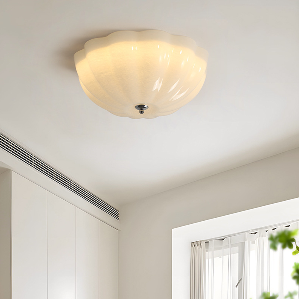 Elegant Cream Style LED Ceiling Light for Bedrooms - Modern Illumination Fixture with Soft Glow for a Cozy Atmosphere