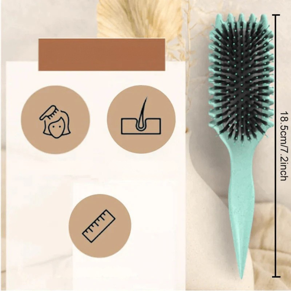 Brosse coiffante définissant les boucles et démêlante pour cheveux