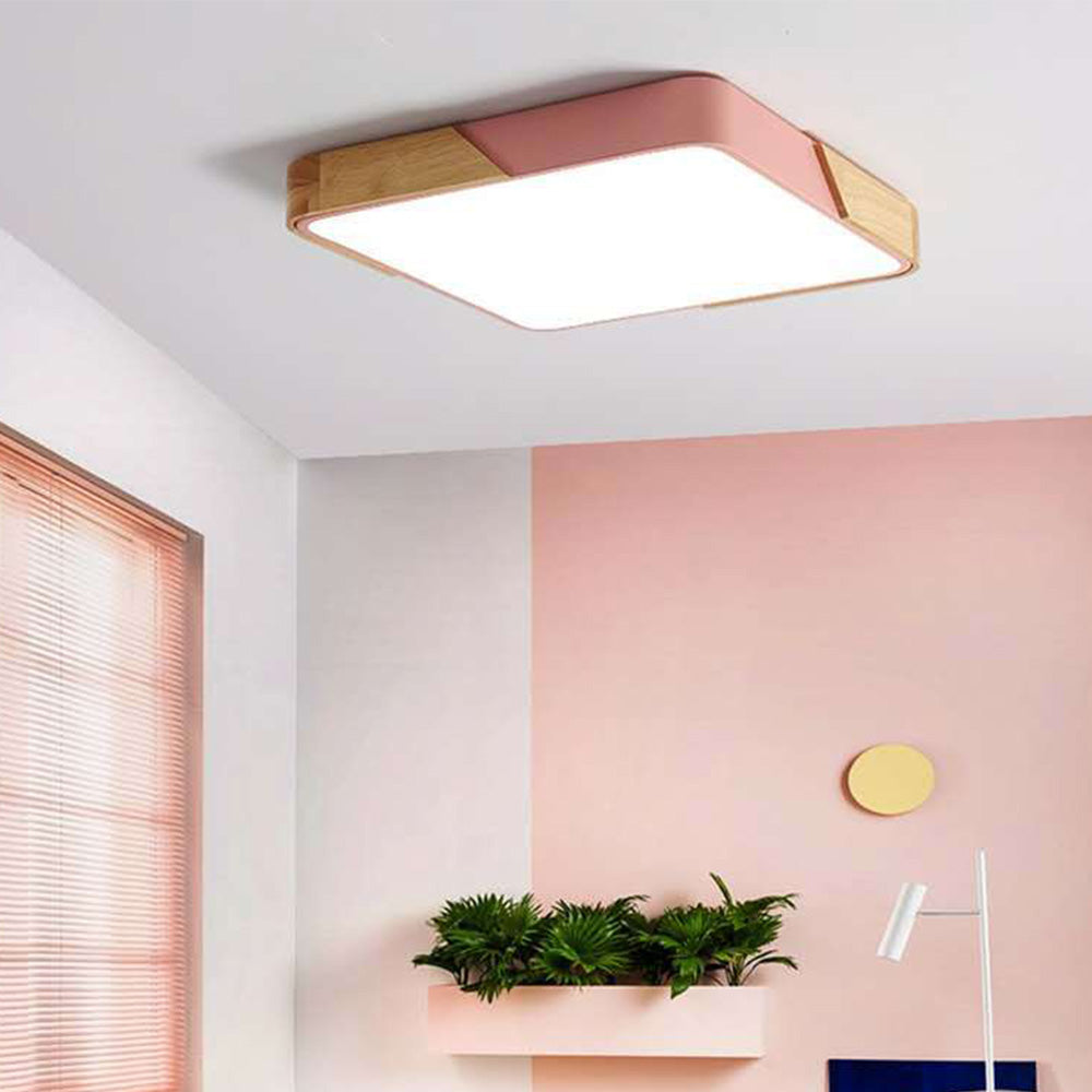 Vibrant Square Ceiling Lights - Colourful and Simple Design for Brightening Up Any Room with Style and Elegance