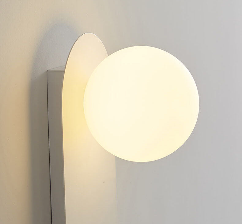 Wall Light Modern Glass Globe Metal Design