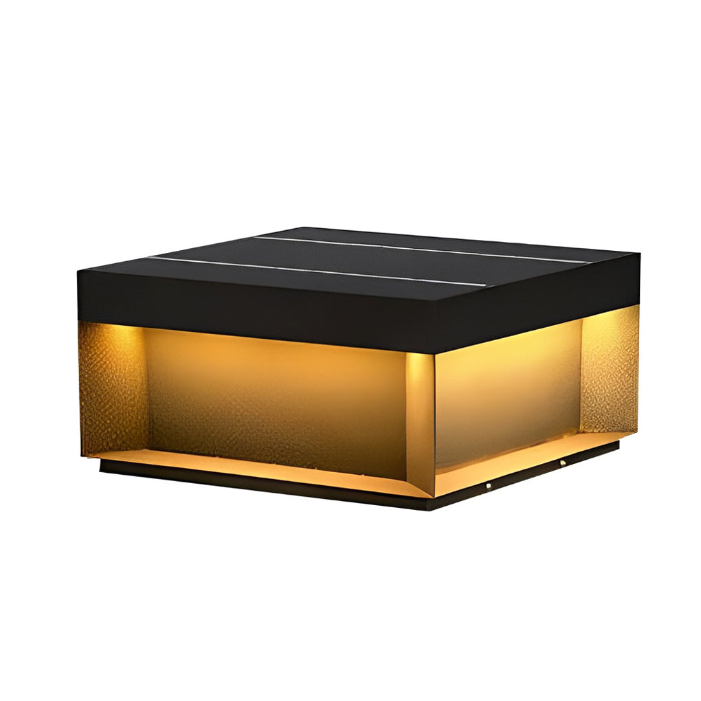 Farola LED para exterior moderna de metal negro