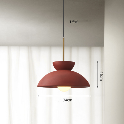 Pendant Light with Resin Shade for Dining Room
