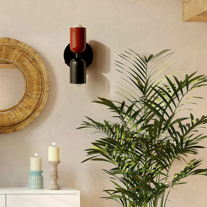 Applique murale moderne double en verre