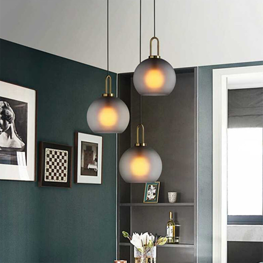 Nordic Minimalist Glass Pendant Light - Elegant Scandinavian Design for Modern Home Interiors, Perfect for Living Room or Dining Area