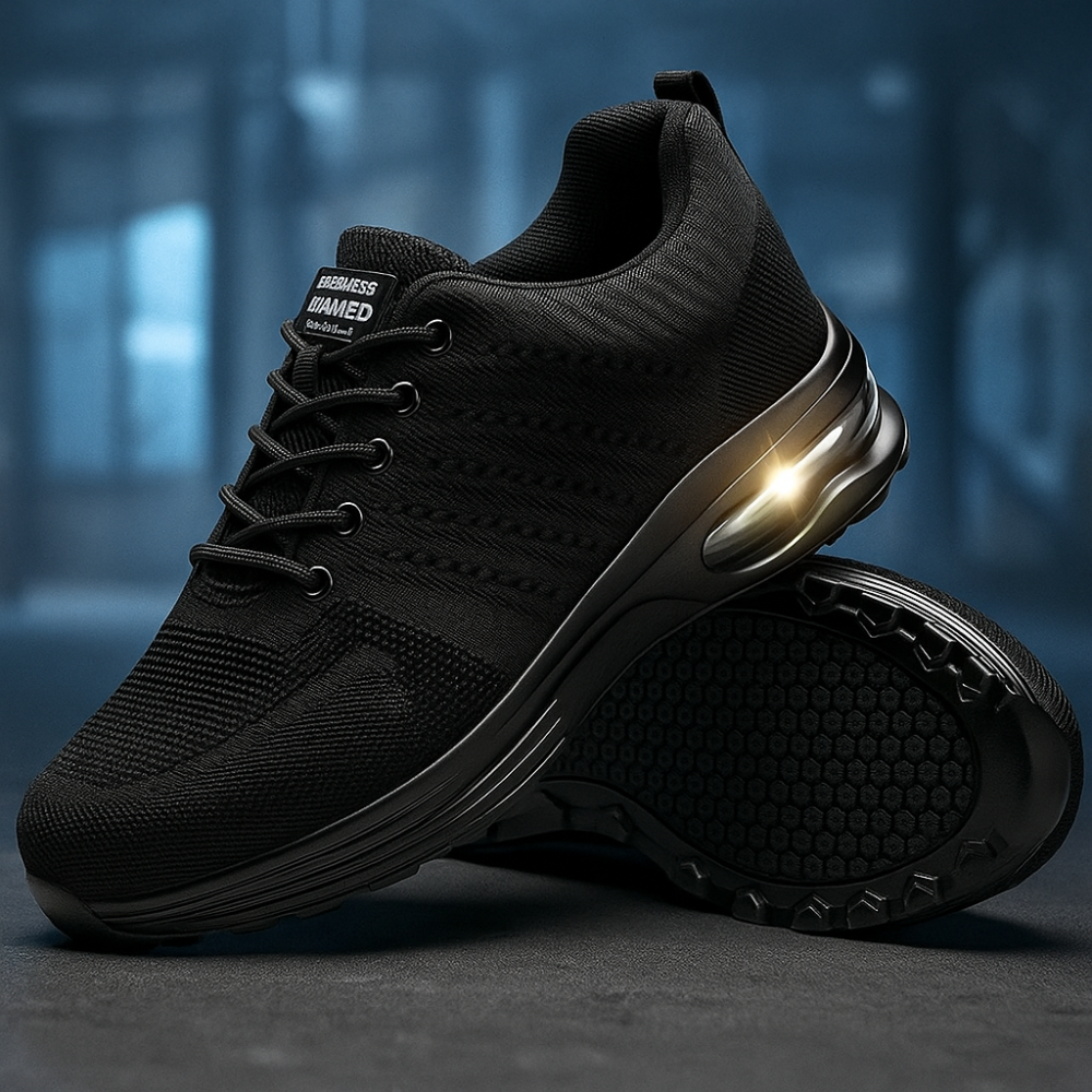 Women Steel Toe Safety Work Shoes Slip Resistant Breathable