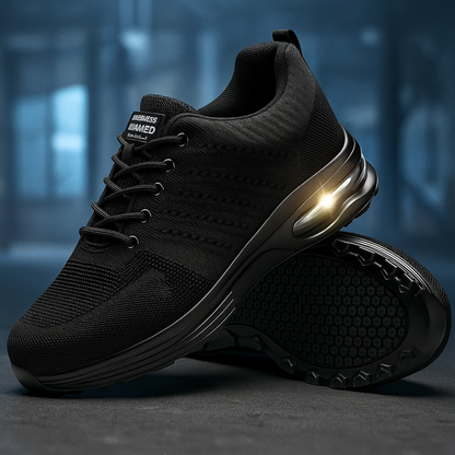 Women Steel Toe Safety Work Shoes Slip Resistant Breathable