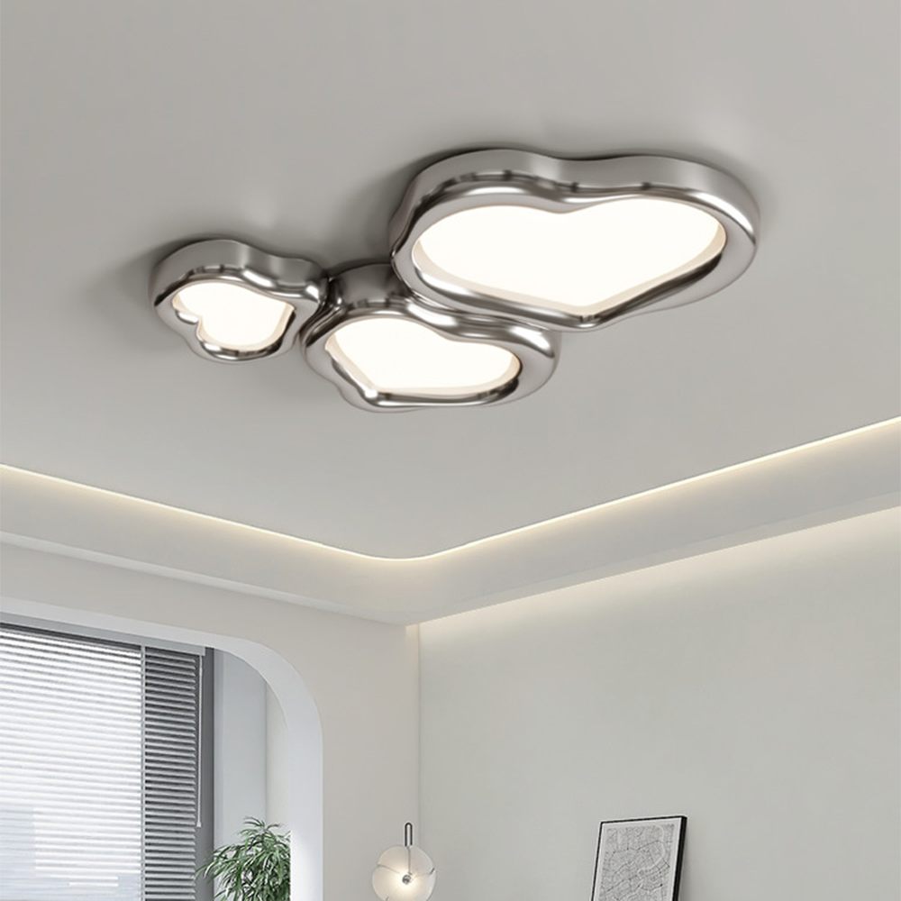 Heart-Shaped Resin Ceiling Light Fixture – Elegant Home Lighting for a Romantic Ambience in Any Room