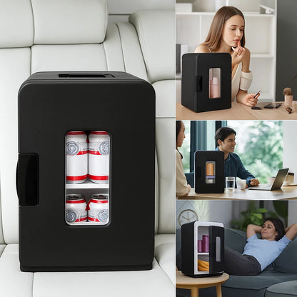 Mini lodówka przenośna cicha chłodziarka do napojów