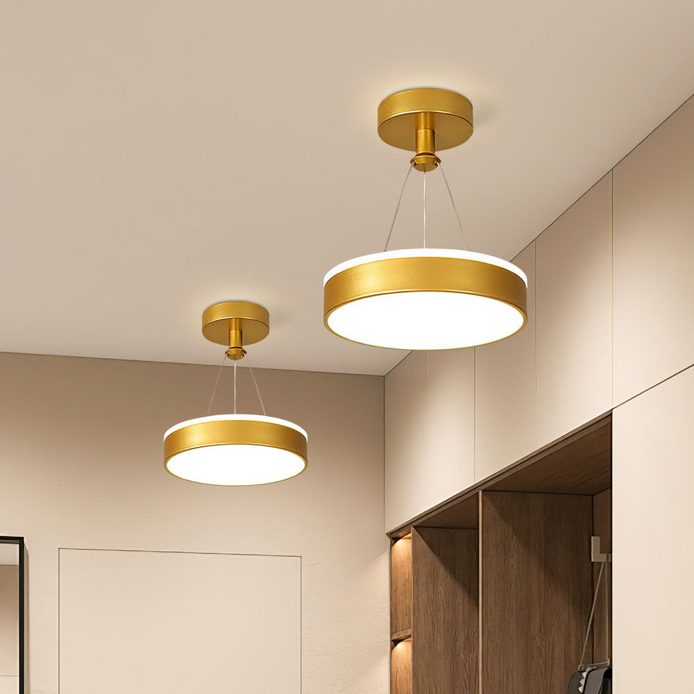 Sleek Modern Metal LED Pendant Ceiling Lights for Stylish Hallway Illumination and Contemporary Home Décor