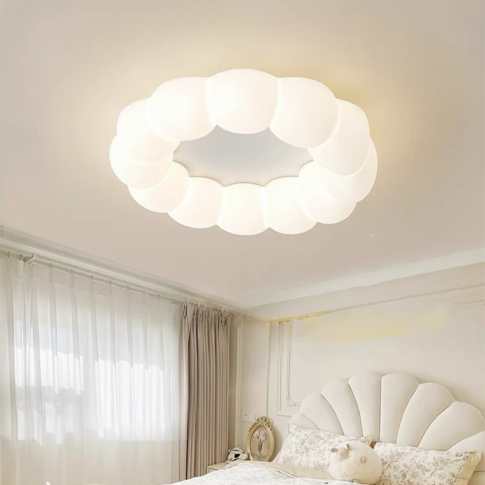 Elegant White Cloud Ceiling Light Fixture for Soft Ambient Illumination in Modern Home Décor