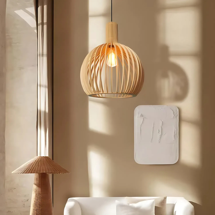 Pendant Light Bamboo Natural Ceiling Fixture