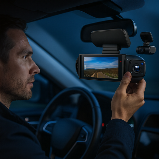 Caméra de tableau de bord double caméra 1080p vision nocturne grand angle DVR voiture