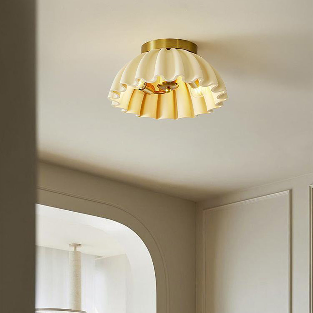 Nordic Modern Resin Ceiling Light for Entrance Hallway - Stylish Illumination Fixture for Contemporary Homes