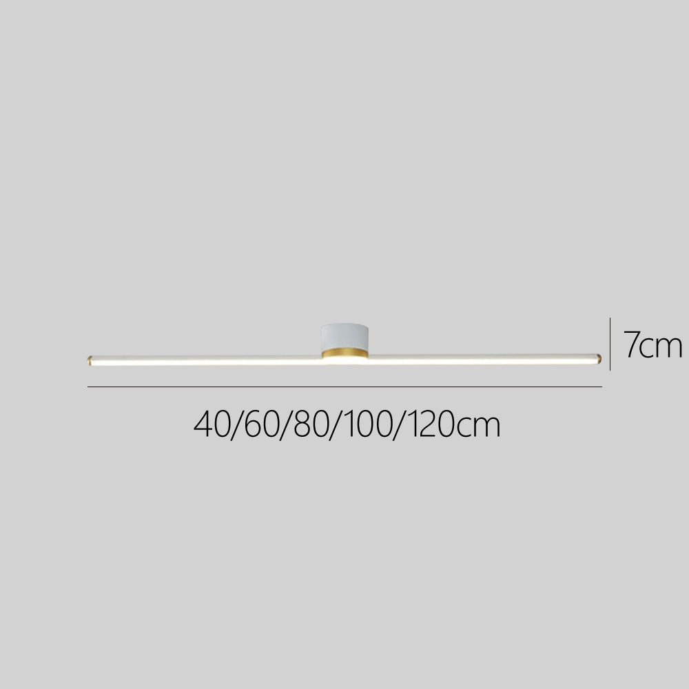 Smukła nowoczesna lampa sufitowa LED liniowa