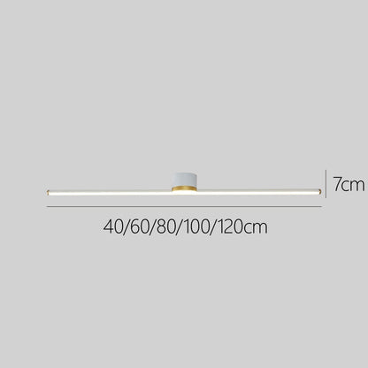 Smukła nowoczesna lampa sufitowa LED liniowa