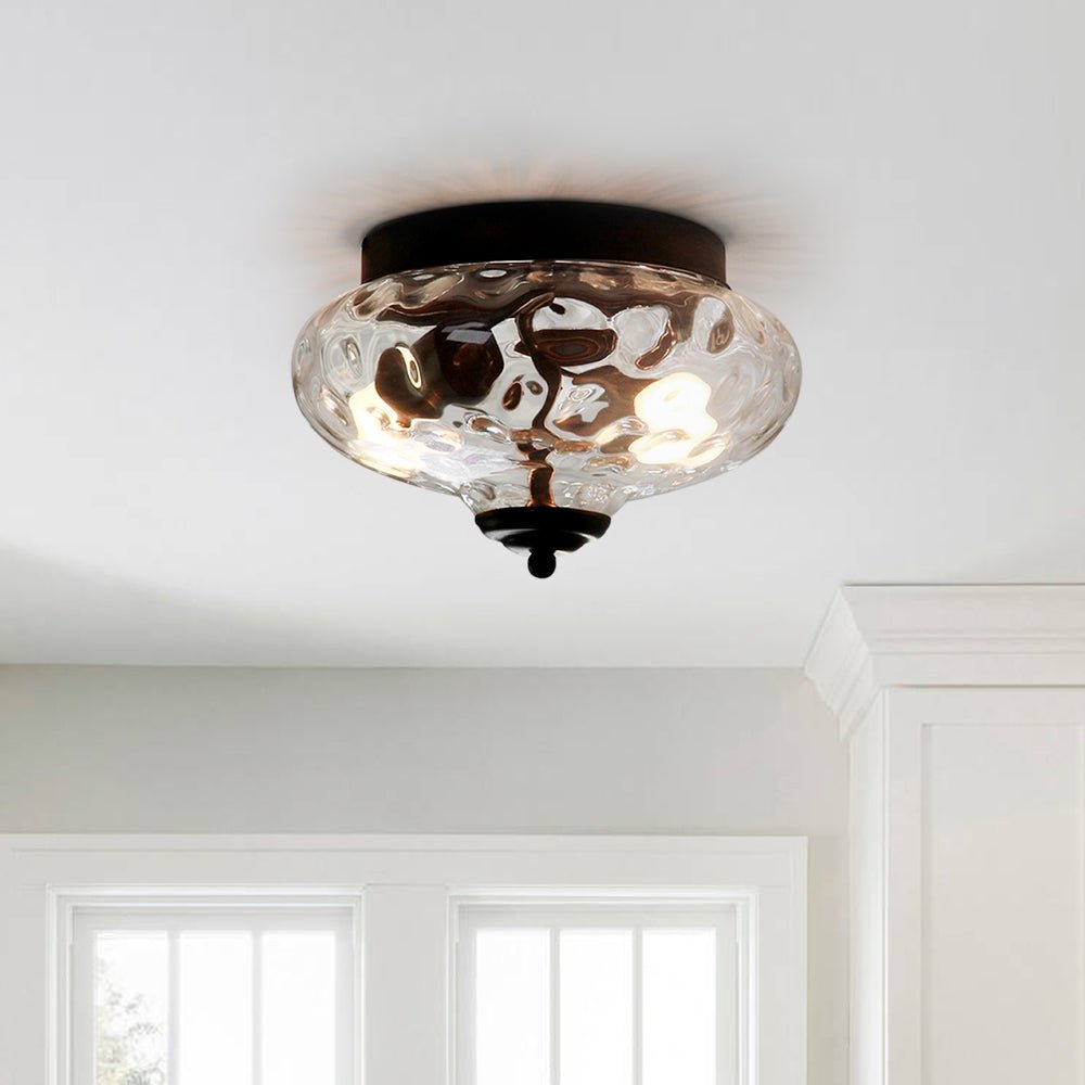 Vintage Glass Shade Ceiling Lights for Hallways - Elegant Lighting Fixtures to Enhance Your Home's Charm and Style