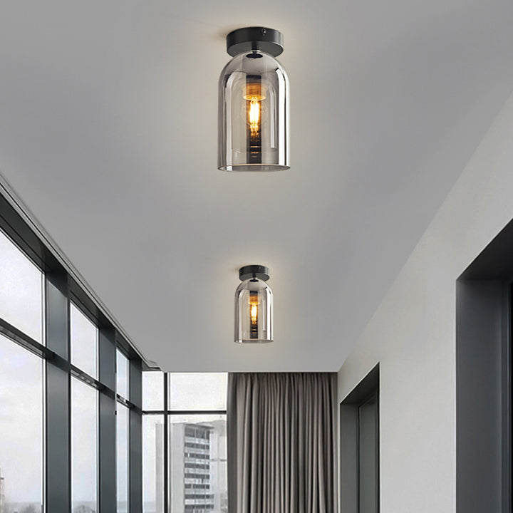 Elegant Glass Semi-Flush Mount Ceiling Lights for Stylish Home Illumination – Modern Design, Easy Installation, and Versatile Décor