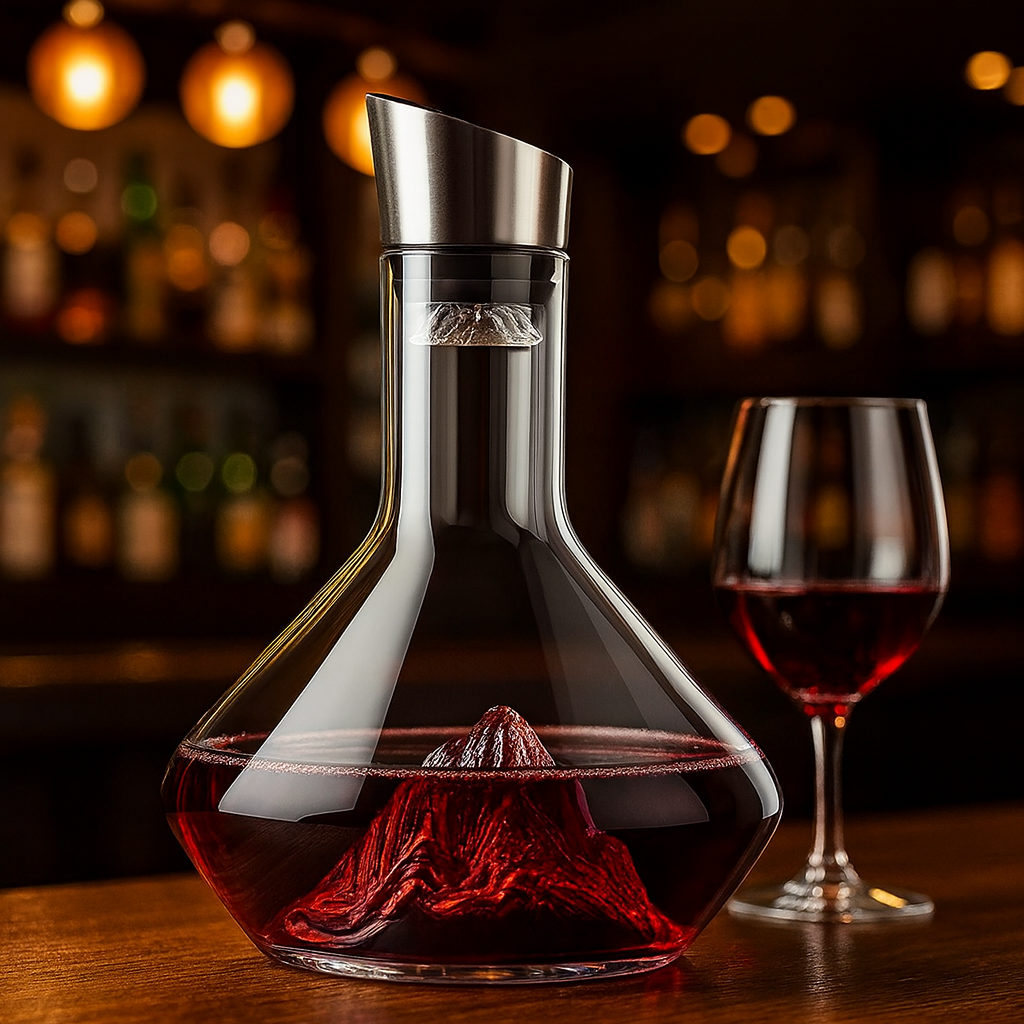 Aérateur carafe à vin en verre cristal
