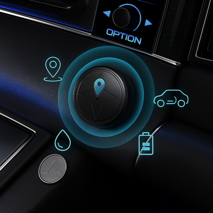 Miniaturowy lokalizator GPS do pojazdów z magnetycznym mocowaniem