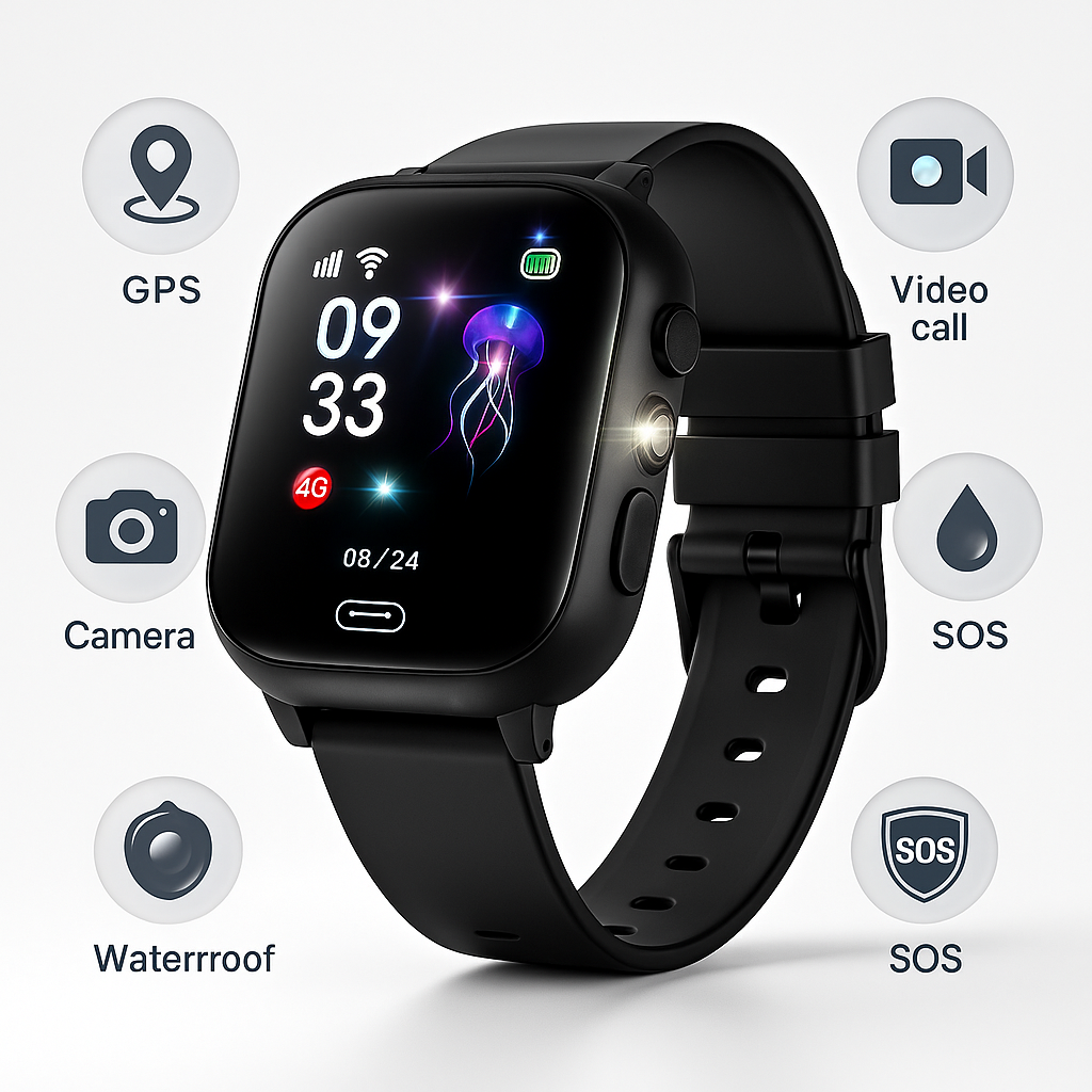 Kinder GPS Smartwatch Wasserdichter Tracker