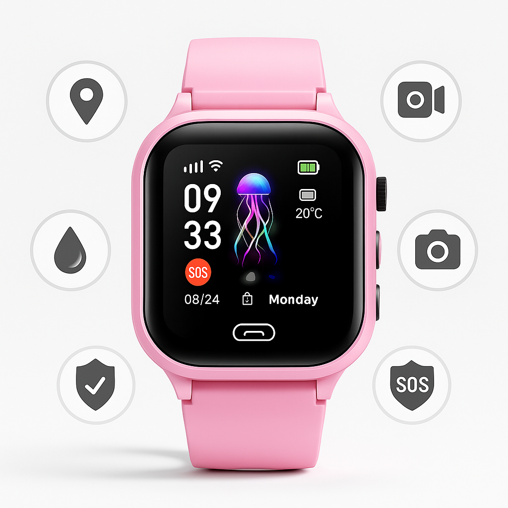 Kinder GPS Smartwatch Wasserdichter Tracker