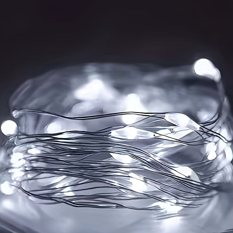 Guirlande lumineuse à piles en fil de cuivre