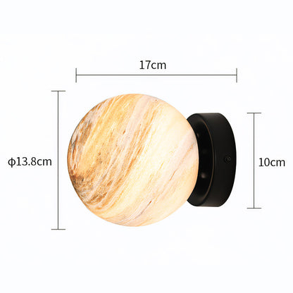 Plafonnier en verre moderne globe