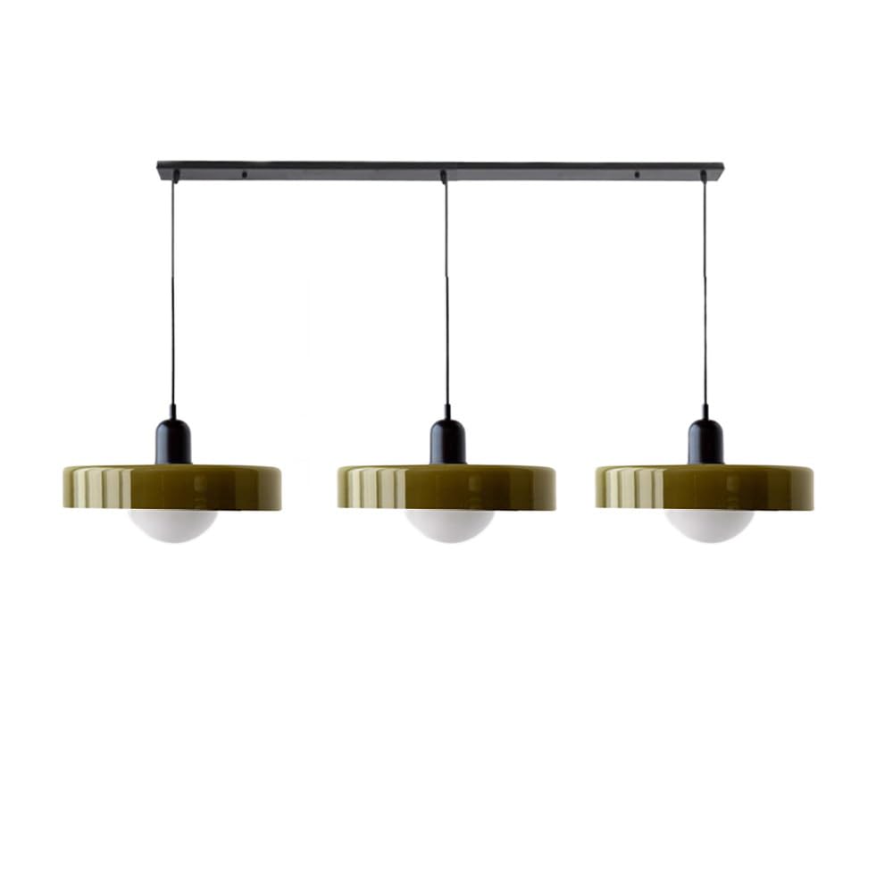 Contemporary 3-Head Glass Pendant Light - Stylish Modern Art Decor for Elegant Home Interiors