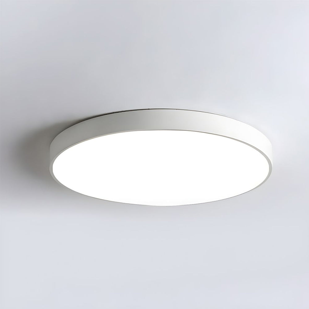 Sleek Round LED Flush Mount Ceiling Light Fixture for Modern Home Interiors - Energy Efficient and Stylish Illumination