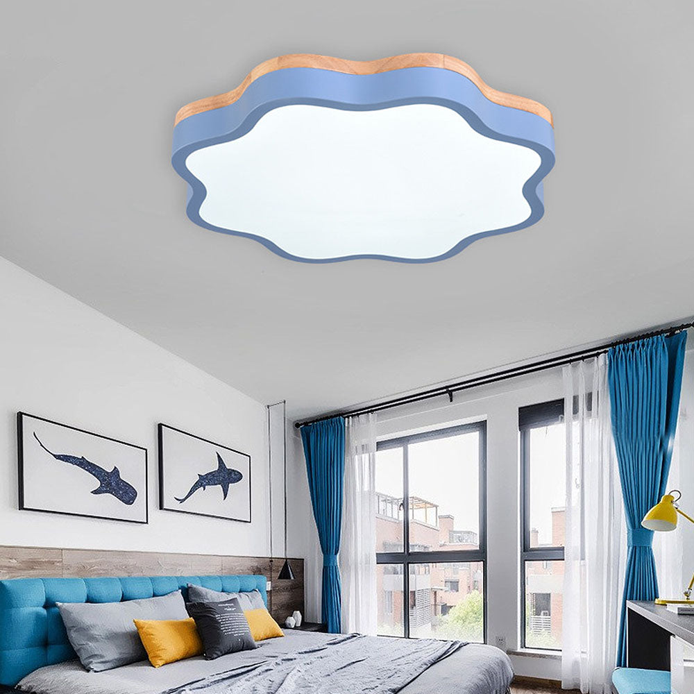 Acrylic Flower LED Ceiling Light for Kids' Bedrooms - Charming Illumination for Playful Spaces