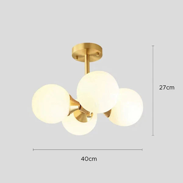 Illuminating LED Glass Ball Ceiling Light Fixture for Stylish Home Décor and Ambient Lighting Solutions