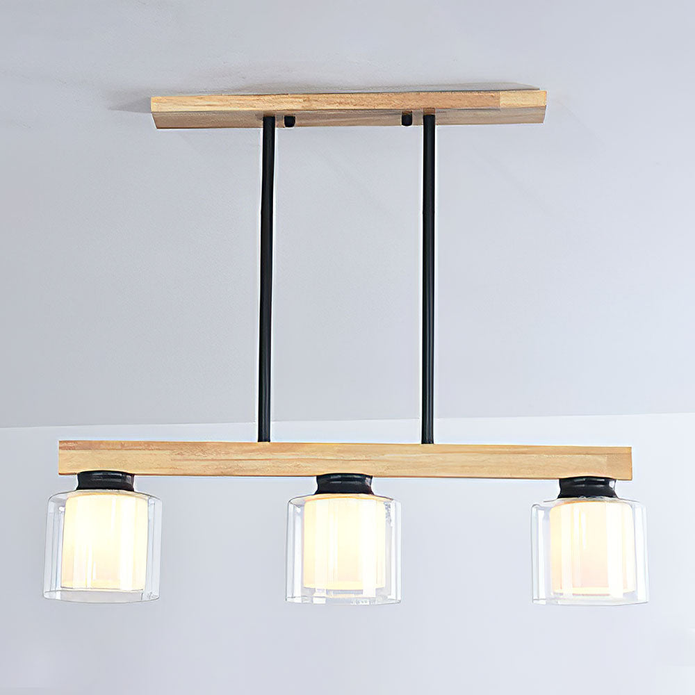 Nordic Wood Kitchen Bar Pendant Light – Stylish Scandinavian Design for Modern Kitchens and Dining Areas, Perfect Illumination Solution