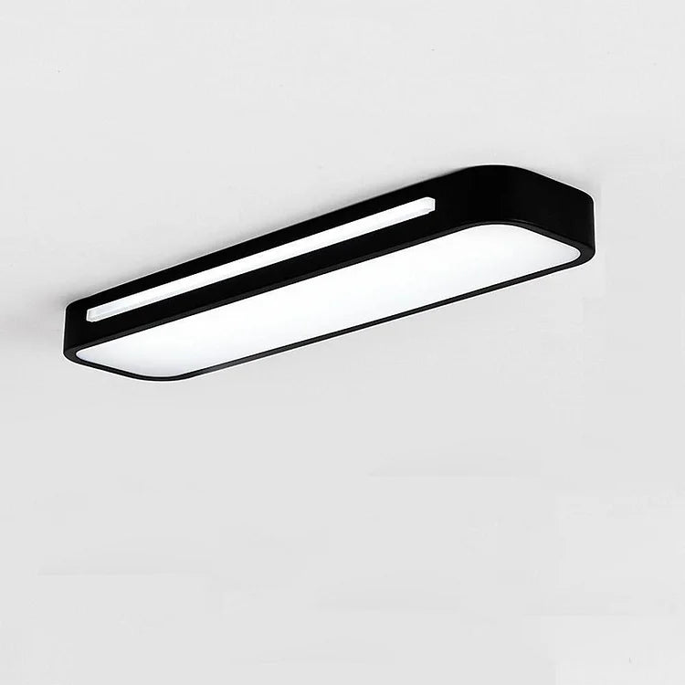 Nordic Minimalist Long LED Ceiling Light Fixture - Modern Design for Elegant Home Illumination and Stylish Ambiance