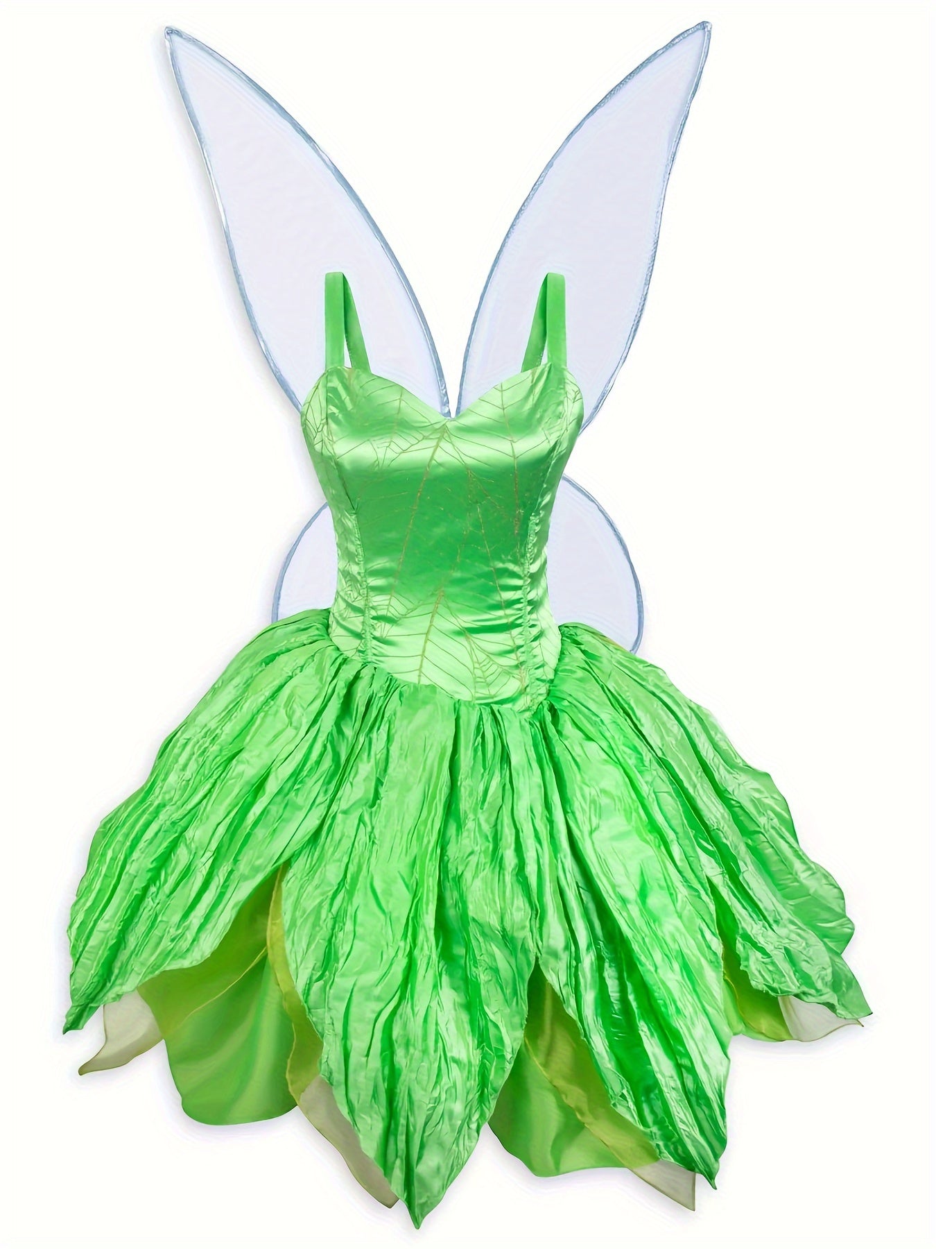 Women Fairy Winged Halloween Costume Dress | Mini Sleeveless